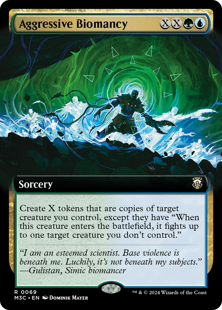 Aggressive Biomancy (Extended Art) [Modern Horizons 3 Commander] Foil