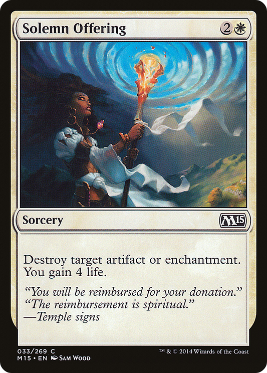 Solemn Offering [Magic 2015] Foil