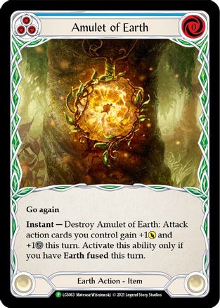 Amulet of Earth - LGS063 Cold Foil (LGS063) - Flesh and Blood: Promo Cards | Silver Goblin