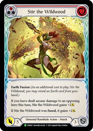 Stir the Wildwood (Alternate Art) (FAB047) Rainbow Foil - FaB Promos