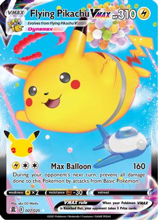 Flying Pikachu VMAX (007/025) [Celebrations: 25th Anniversary] | Silver Goblin