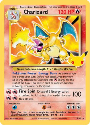 Charizard (4/102) [Celebrations: 25th Anniversary - Classic Collection] | Silver Goblin