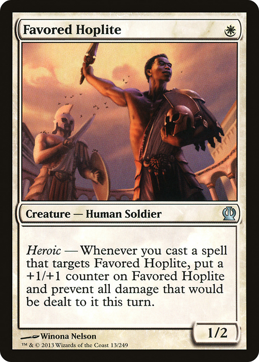 Favored Hoplite [Theros] Foil