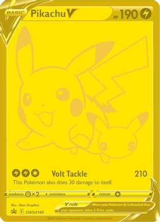 Pikachu V - SWSH145 (SWSH145) Holofoil - SWSH Sword & Shield Promo Cards