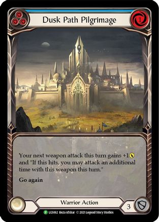 Dusk Path Pilgrimage (Blue) (LGS062) Rainbow Foil - FaB Promos