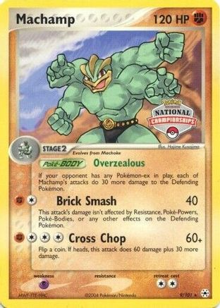 Machamp - 9/101 (National Championships) (9) Holofoil - League & Championship Cards