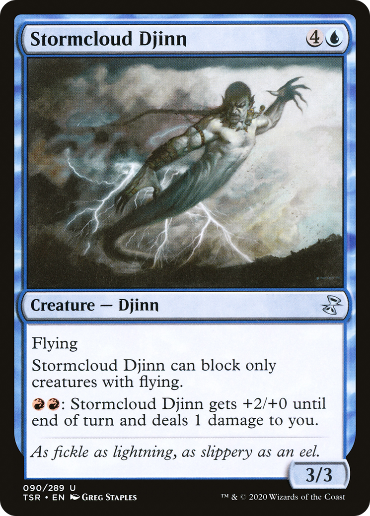 Stormcloud Djinn (090) - Time Spiral Remastered