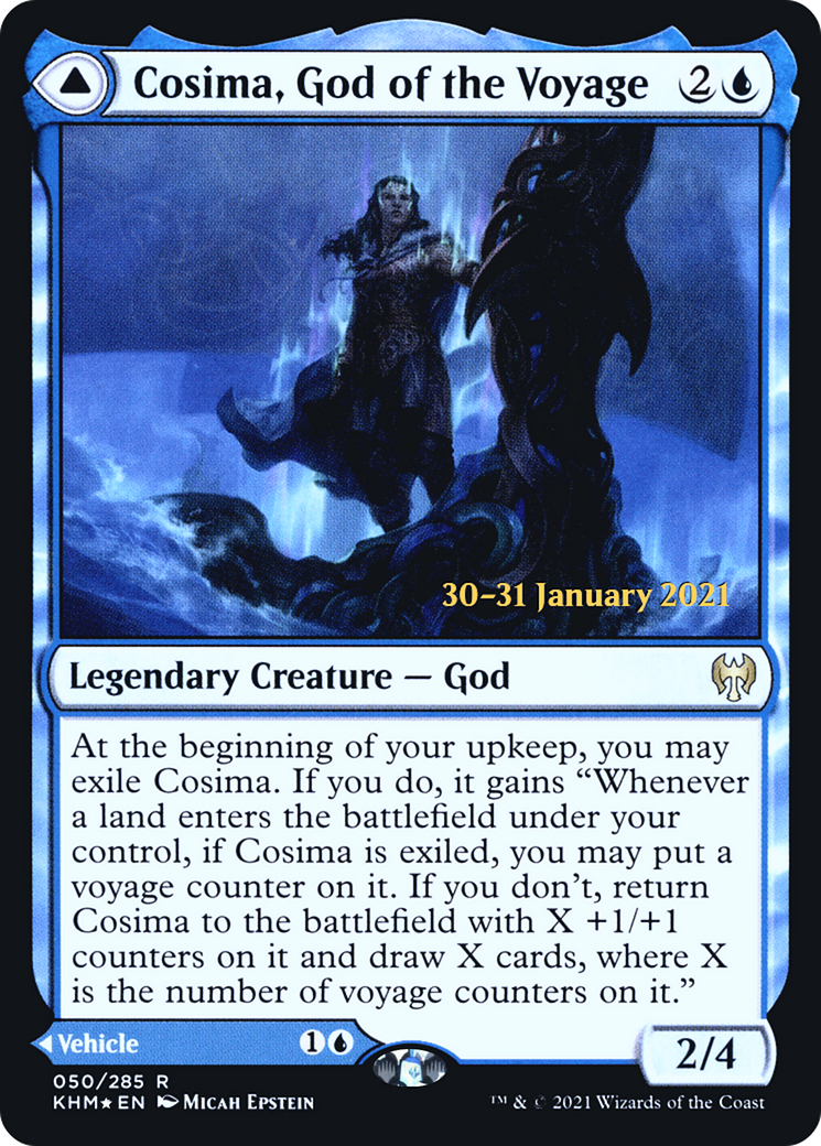 Cosima, God of the Voyage // The Omenkeel [Kaldheim Prerelease Promos] | Silver Goblin