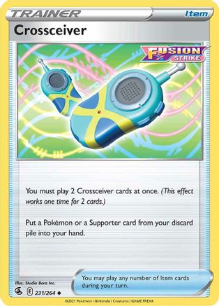 Crossceiver (231) Reverse Holofoil - SWSH08 Fusion Strike