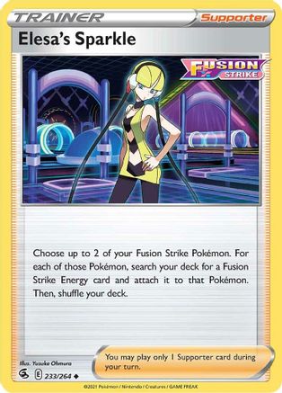Elesa's Sparkle (233) Reverse Holofoil - Fusion Strike