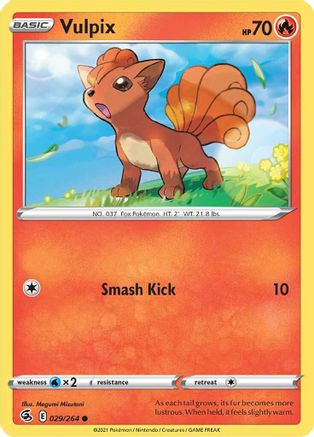Vulpix (29) Reverse Holofoil - Fusion Strike