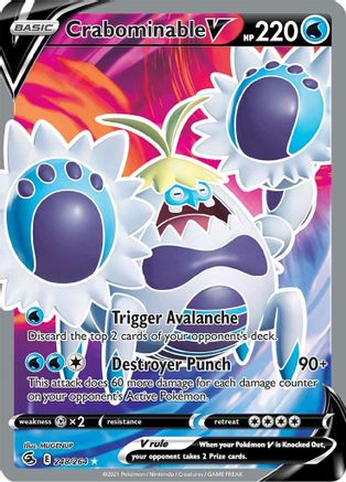 Crabominable V (Full Art) (248) Holofoil - Fusion Strike