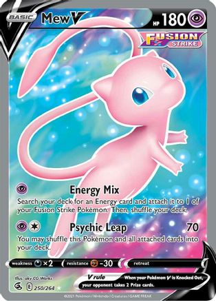 Mew V (Full Art) (250) Holofoil - Fusion Strike