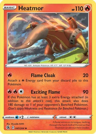 Heatmor (41) Reverse Holofoil - Fusion Strike