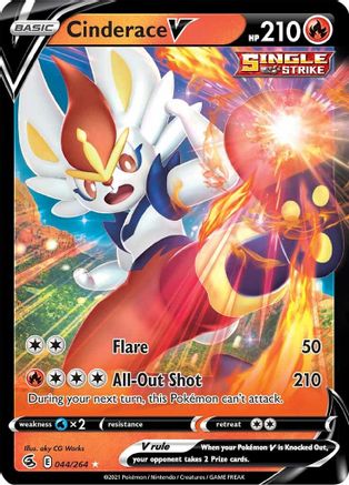 Cinderace V (44) (44) Holofoil - SWSH08 Fusion Strike