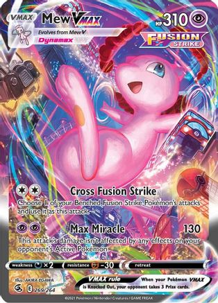 Mew VMAX (Alternate Art Secret) (269) Holofoil - Fusion Strike
