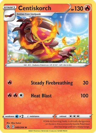 Centiskorch (049/264) [Sword & Shield: Fusion Strike] Reverse Holofoil