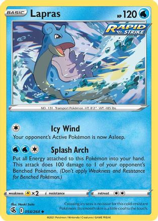 Lapras (054/264) [Sword & Shield: Fusion Strike] | Silver Goblin