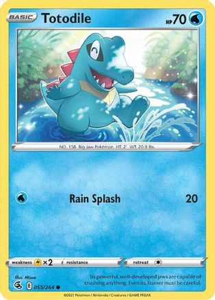 Totodile (55) Reverse Holofoil - Fusion Strike