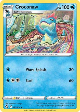 Croconaw (056/264) [Sword & Shield: Fusion Strike] Reverse Holofoil