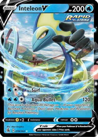 Inteleon V (78) Holofoil - Fusion Strike