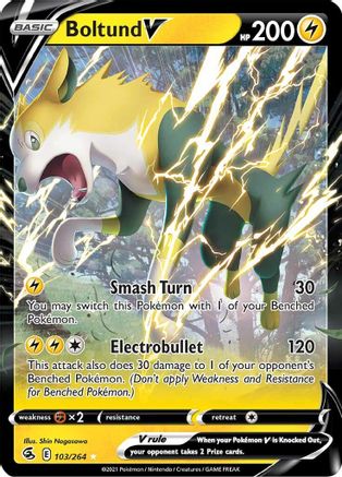 Boltund V (103) Holofoil - SWSH08 Fusion Strike