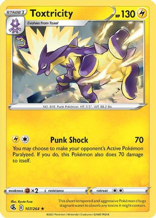 Toxtricity (107) Reverse Holofoil - Fusion Strike