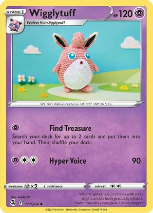 Wigglytuff (111) Reverse Holofoil - Fusion Strike