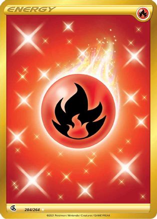 Fire Energy (Secret) (284) Holofoil - Fusion Strike