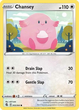 Chansey (202) Reverse Holofoil - SWSH08 Fusion Strike