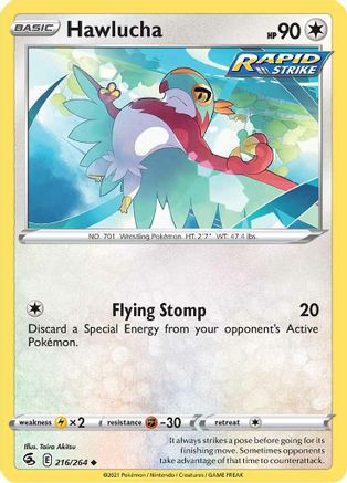 Hawlucha (216) Reverse Holofoil - Fusion Strike