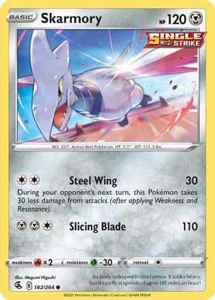 Skarmory (182) Reverse Holofoil - Fusion Strike