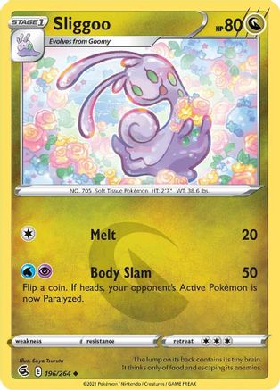 Sliggoo (196) Reverse Holofoil - Fusion Strike