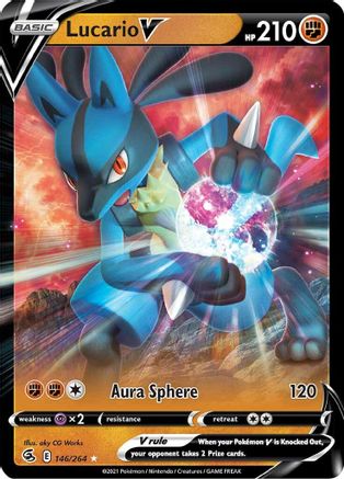 Lucario V (146) Holofoil - Fusion Strike