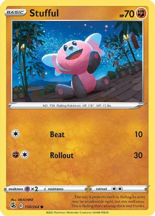 Stufful (150) Reverse Holofoil - Fusion Strike