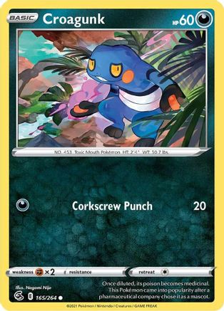 Croagunk (165) Reverse Holofoil - Fusion Strike