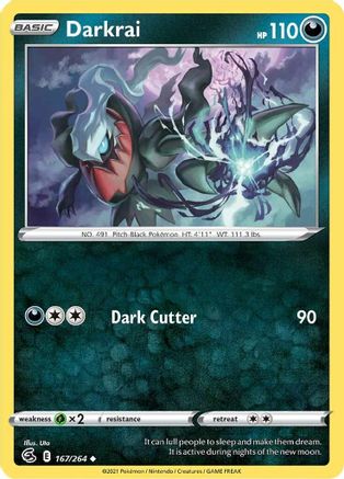 Darkrai (167) Reverse Holofoil - SWSH08 Fusion Strike