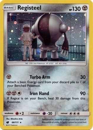 Registeel - 68/111 (Cosmos Holo) (68) Holofoil - SM Promos
