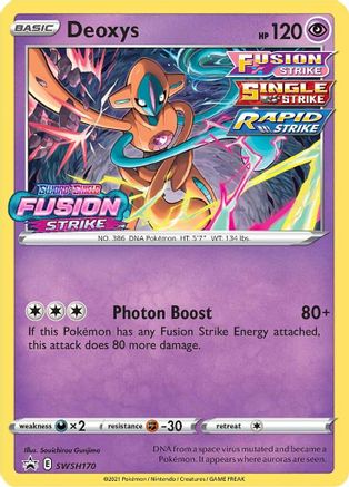 Deoxys - SWSH170 (Prerelease) (SWSH170) Holofoil - SWSH Sword & Shield Promo Cards