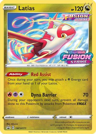 Latias - SWSH171 (Prerelease) (SWSH171) Holofoil - SWSH Sword & Shield Promo Cards