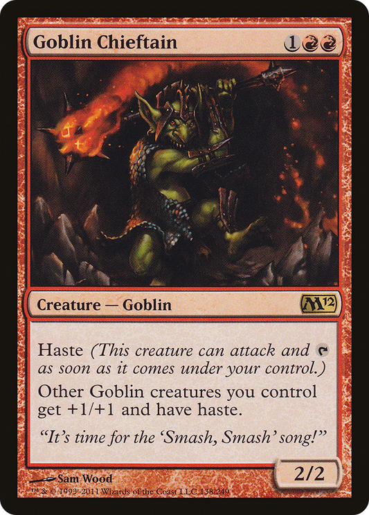 Goblin Chieftain [Magic 2012] Foil