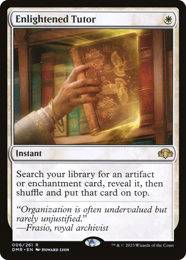 Enlightened Tutor [Dominaria Remastered] | Silver Goblin