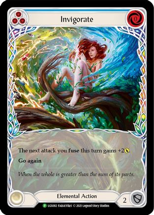 Invigorate (Blue) [LGS082] (Promo)  Rainbow Foil