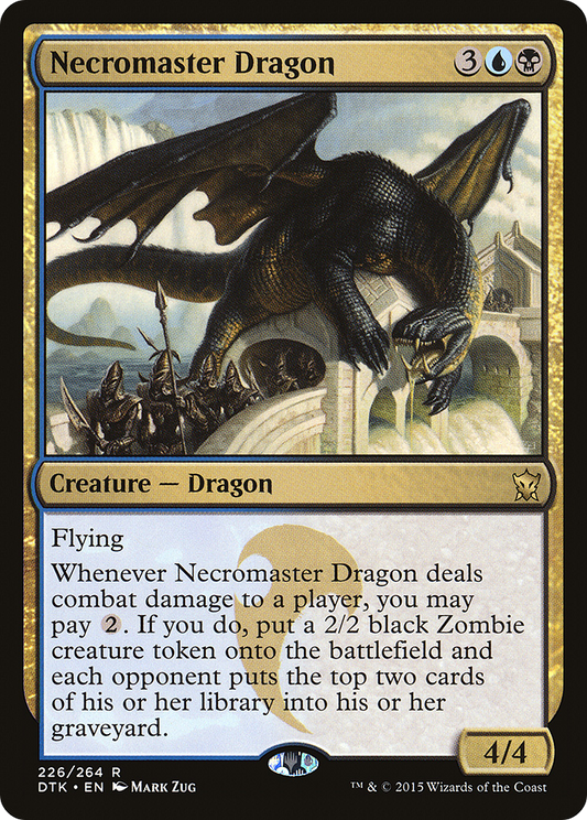 Necromaster Dragon [Dragons of Tarkir] Foil