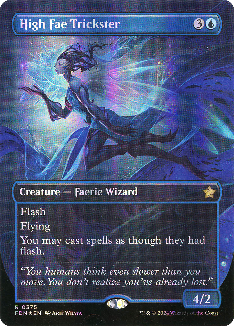 High Fae Trickster (Borderless) (Mana Foil) [Foundations]