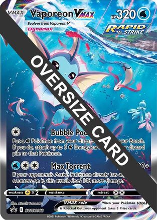 Vaporeon VMAX (SWSH182) (Jumbo Card) [Sword & Shield: Black Star Promos] | Silver Goblin