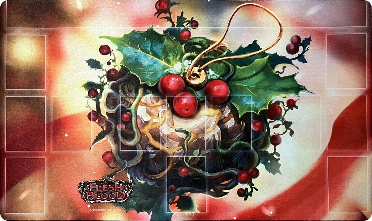 Flesh and Blood Playmat Holiday 2021 Cracked Bauble | Silver Goblin
