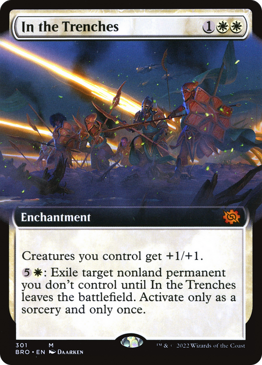 In the Trenches (Extended Art) [The Brothers' War] Foil
