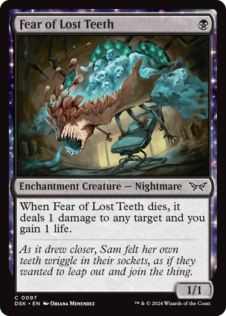 Fear of Lost Teeth [Duskmourn: House of Horror] Foil