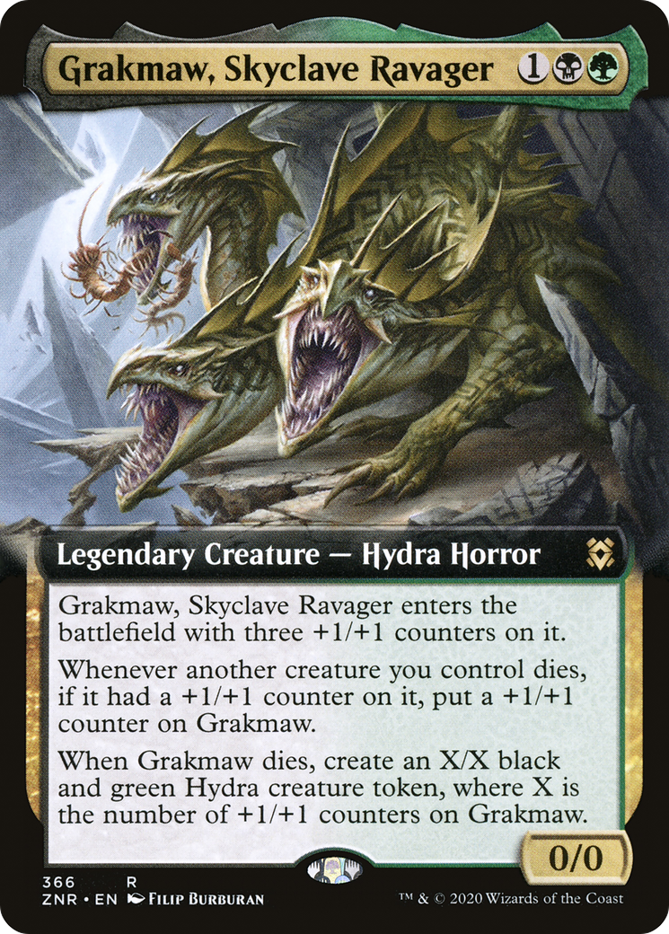 Grakmaw, Skyclave Ravager (Extended Art) [Zendikar Rising] | Silver Goblin